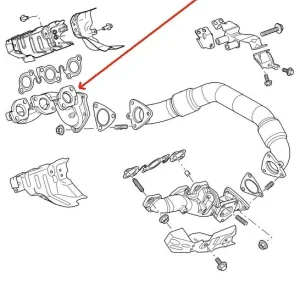 God pris | Land Rover 2,7 TDV6 udstødningsmanifold for Range Rover Sport & Discovery 3 & 4 - Højre side