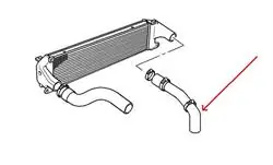 Direkte fra fabrikken | Land Rover intercooler slange for Range Rover P38
