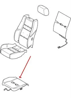 Topprodukt | Land Rover sædevarme element for Range Rover Sport - Sædebund